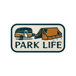 Park Life Gone Camping Vinyl Sticker